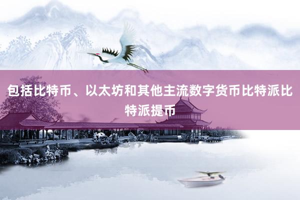 包括比特币、以太坊和其他主流数字货币比特派比特派提币