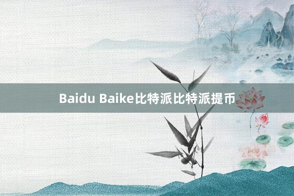 Baidu Baike比特派比特派提币