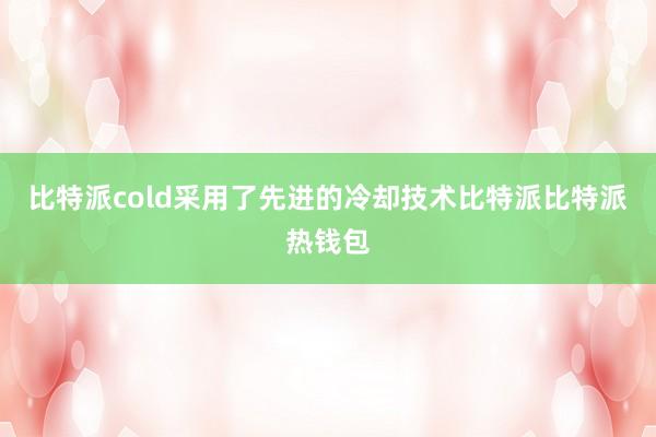 比特派cold采用了先进的冷却技术比特派比特派热钱包