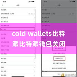 cold wallets比特派比特派钱包关闭