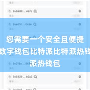 您需要一个安全且便捷的数字钱包比特派比特派热钱包