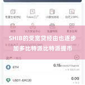 SHIB的受宽贷经由也逐步加多比特派比特派提币