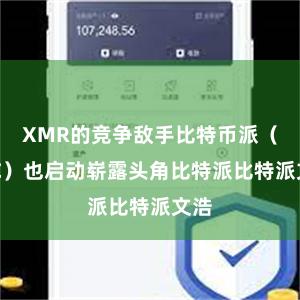 XMR的竞争敌手比特币派（BTC）也启动崭露头角比特派比特派文浩