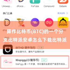 算作比特币(BTC)的一个分支比特派安卓怎么下载比特派